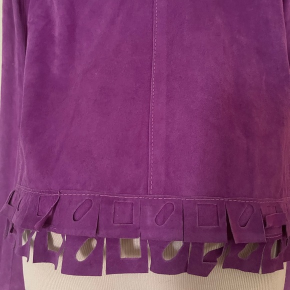 🆕 Scrupoli Lavender Suede Jacket Sz: 10 [IT 44] - Picture 4 of 11